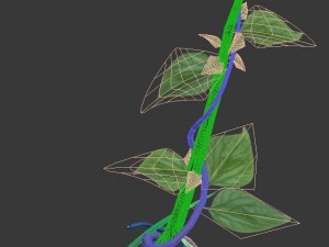 big trees - vines 02 3D Модель
