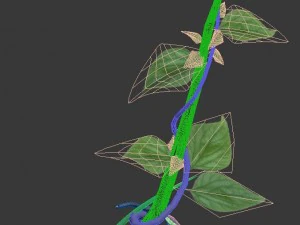 pohon besar - tanaman merambat 02 Model 3D