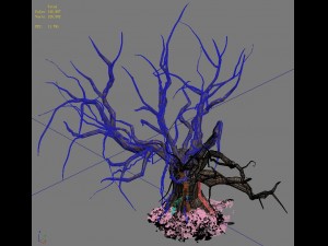 barracks - desert dead tree 02 3D Model