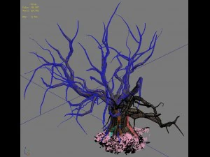 barracks - desert dead tree 02 3D Model