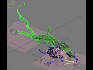 barracks - desert dead tree 03 3D Model