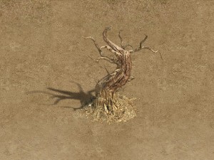 barracks - desert dead tree 05 3D Модель