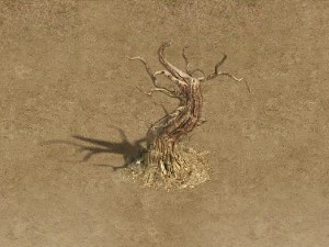 barracks - desert dead tree 05 3D Model