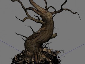 barracks - desert dead tree 05 3D Модель