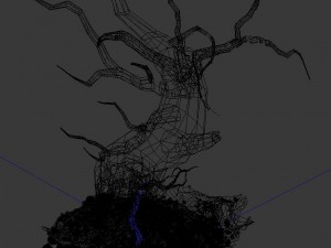 barracks - desert dead tree 05 3D Модель