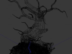 barracks - desert dead tree 05 3D Model