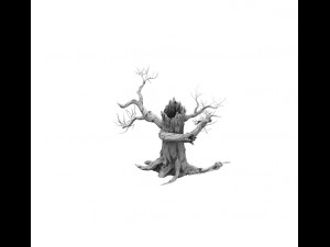 barracks - desert dead tree 06 3D Model