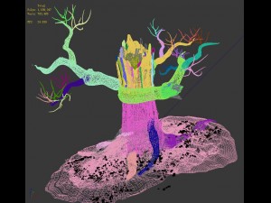 barracks - desert dead tree 06 3D Model
