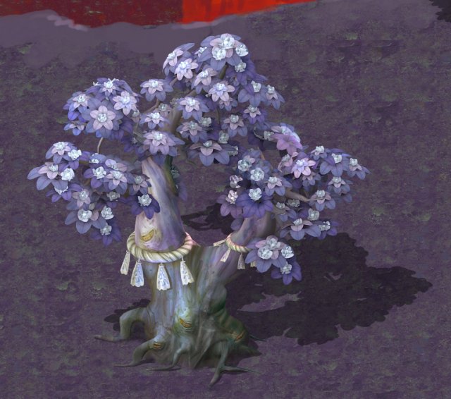 cartoon hell - soul flower tree 01 Model 3D .c4d .max .obj .3ds .fbx .stl .blend 