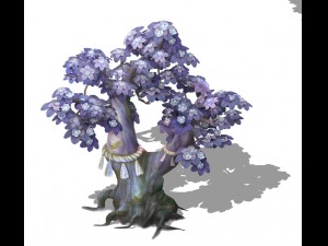 cartoon hell - soul flower tree 01 Model 3D