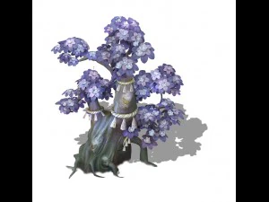 cartoon hell - soul flower tree 03 3D Model