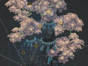 cartoon hell - soul flower tree 03 Model 3D