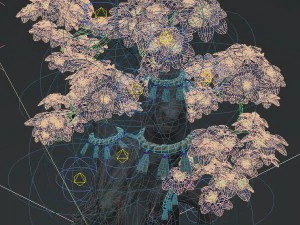 cartoon hell - soul flower tree 03 3D Model