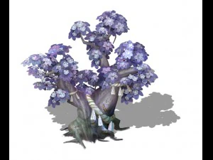 cartoon hell - soul flower tree 04 3D Model