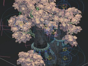 cartoon hell - soul flower tree 05 3D Model