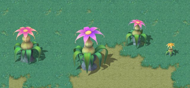 cartoon sky city - hibiscus flower 3D Model .c4d .max .obj .3ds .fbx .stl .blend 