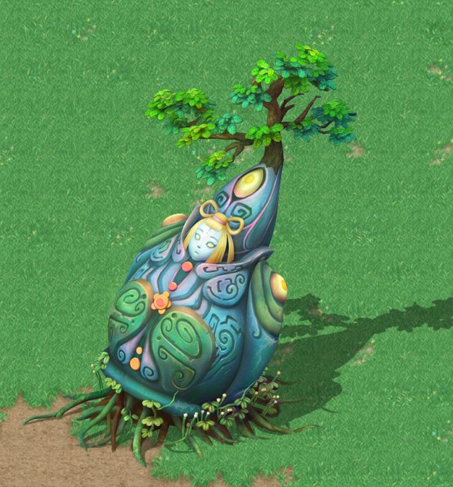 cartoon sky city - nu wa xuanqing stone 3D Модель .c4d .max .obj .3ds .fbx .stl .blend 