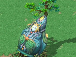 cartoon sky city - nu wa xuanqing stone 3D Model