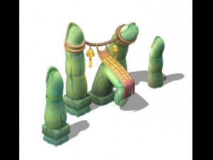 cartoon sky city - like fingerprints 3Dモデル