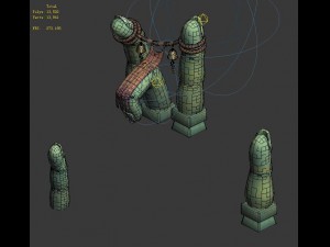 cartoon sky city - like fingerprints 3Dモデル