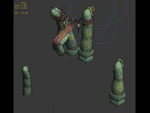 cartoon sky city - like fingerprints 3D Model
