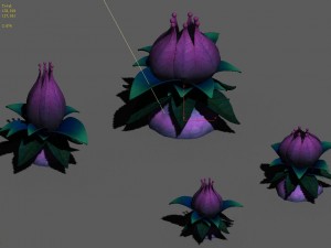 cartoon sky city - tianshan snow lotus 3D 模型