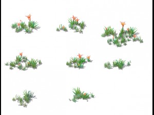 cartoon sky city - xianjie wildflowers 02 3Dモデル