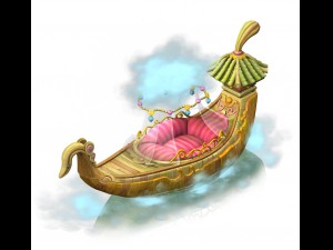 cartoon sky city - once upon a time Model 3D