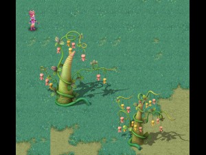 cartoon sky city - fairy rattan stone teeth 3D Model