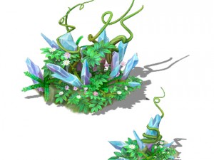 cartoon sky city - nether suspension stone Modelo 3D