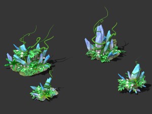 cartoon sky city - nether suspension stone Modelo 3D