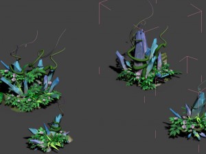 cartoon sky city - nether suspension stone Modelo 3D