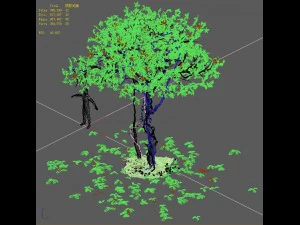forest - large broadleaf 01 3D Model