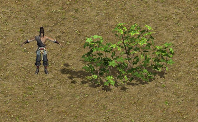 forest - large shrub 09 3D-Modell .c4d .max .obj .3ds .fbx .stl .blend 
