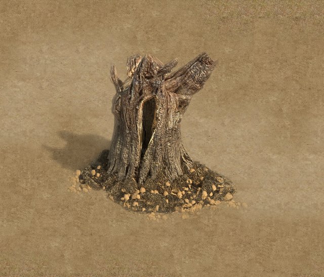 desert - dead roots 03 3D Model .c4d .max .obj .3ds .fbx .stl .blend 