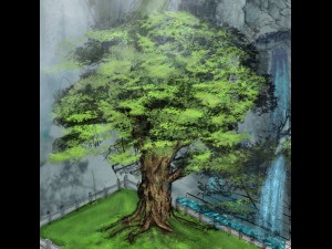 plant - big banyan tree 053 Modello 3D