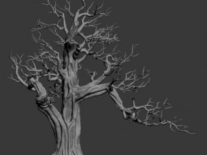 plant - wind are grass dead tree 06 3Dモデル