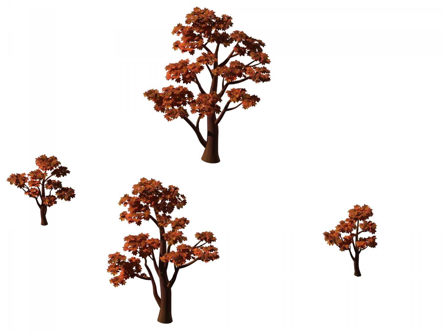large maple 61 3D Model .c4d .max .obj .3ds .fbx .stl .blend