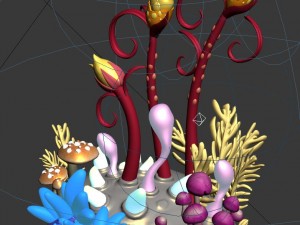 the sea - the fantasy plant 01 3D मॉडल