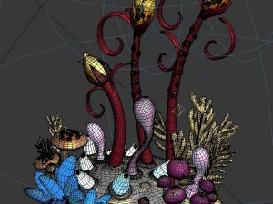 the sea - the fantasy plant 01 3D मॉडल