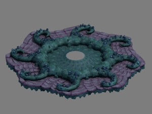 submarine plant - sea anemone 3D Модель