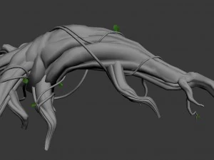 cartoon forest - trees 07 3D Model