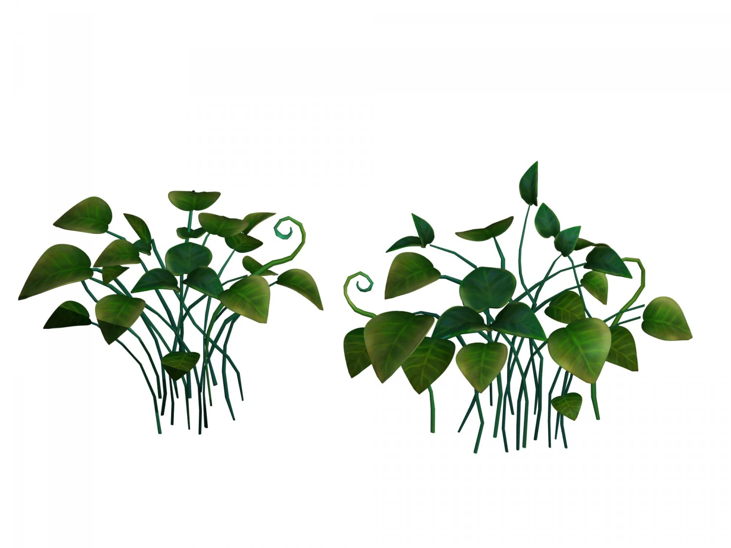 cartoon forest - tree sea plant 01 3D Model .c4d .max .obj .3ds .fbx .stl .blend