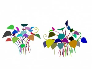 cartoon forest - tree sea plant 01 3D Model