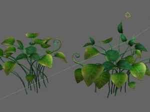 cartoon forest - tree sea plant 01 3D Model