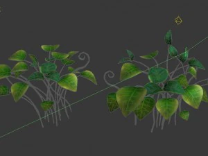 cartoon forest - tree sea plant 01 3D Model
