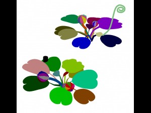 cartoon forest - tree sea plant 02 3Dモデル
