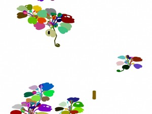 cartoon forest - trees plant 03 3D Model