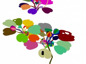 cartoon forest - trees plant 03 3D Model