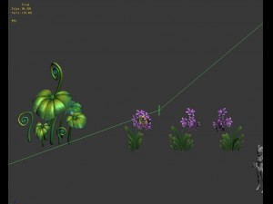 cartoon forest - tree sea plant 04 Model 3D